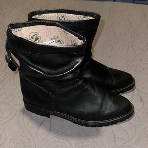 Regence Comfort Canada Black Leather Insulated Boots EUC 9 1/2 B